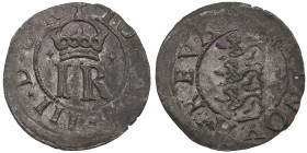 Reval, Sweden Schilling ND - Johan III (1568-1592)
1.01g. AU/AU.