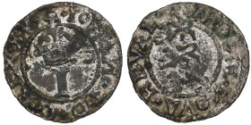 Reval, Sweden Schilling ND - Johan III (1568-1592)
0.74g. AU/AU. Mint luster. Rare state of preservation. Haljak 1209 2R. Very rare!