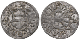 Arensburg, Denmark Schilling ND (1563/64) - Duke-Bishop Magnus (1560-1578)
1.00g. XF/XF. An attractive specimen. The Bishopric of Ösel-Wiek. Similar t...