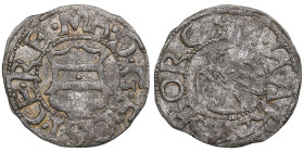 Arensburg, Denmark Schilling ND (1564) - Duke-Bishop Magnus (1560-1578)
0.81g. VF/VF. The Bishopric of Ösel-Wiek. Haljak 728. Rare!