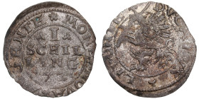Dahlen, Poland Schilling 1572
0.73g. VF/XF.