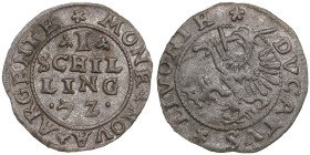 Dahlen, Poland Schilling 1572
0.95g. XF/VF. Haljak 981c.