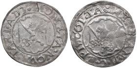 Dorpat Ferding (1558) - Herman II Wesel (1552-1558)
2.77g. XF+/AU. Mint luster. Haljak 686 R. Rare!