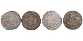 Riga, Kokenhusen Schilling - Johannes VI Ambundi (1418-1424) & Riga, Sweden 1/24 Taler 1624 - Gustav II Adolf (1611-1632)(2)
0.91g & 1.30g. Haljak 741...
