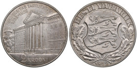 Estonia 2 Krooni 1932 - Tartu University
11.86g. AU/UNC. An attractive lustrous exemplar. 