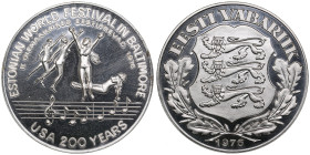 Estonia Medal 1976 - 2nd Estonian World Festival in Baltimore
16.83g. 33mm. UNC/UNC. Nr. 22 on the edge. Struck during the Russian occupation of Eston...