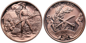 Estonia Souvenir Medal - Eesti Wabadussõja mälestuseks 1918-1920
32.62g. 39mm. PROOFLIKE.