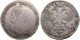 Russia Poltina 1724
13.41g. VF-/VF+. Old toning. Similar to Bitkin 1060 R1. Very rare!