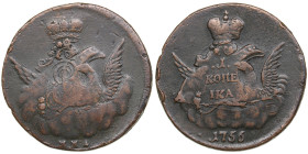 Russia 1 Kopeck 1756 ММД
18.29g. VF/VF. Bitkin 383. 