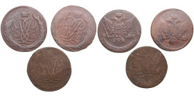 Russia 5 Kopecks 1758, 1758 MM, 1759 (3)
Various condition. Sold as seen, no return.