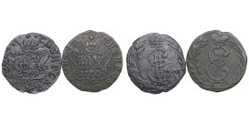 Russia, Siberia Polushka 1769 KM, 1770 KM (2)
Various condition. Bitkin 1212 R; 1214 R1. Rare! 