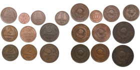 Small lot of coins: Russia, USSR (10)
Various condition. Sold as seen, no return.