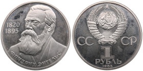 Russia USSR 1 Rouble 1985 - Friedrich Engels
12.19g. PROOF. Y# 200.1.