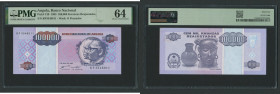 Angola 100000 Kvanzas Reajustados 1995 - PMG 64 Choice Uncirculated
Pick 139. Wmk: O Peensador.