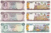 Bahamas 50 Cents 1965, 1968 & 1 Dollar 1974 (3)
UNC. Pick 17,26,35. Sold as seen, no return.
