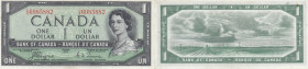 Canada 1 Dollar 1954
AU. Pick 66a.