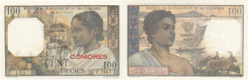 Comoros 100 Francs 1960-63
UNC. Pick 3b.