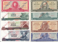 Cuba specimens (8) 1964-91
AU/UNC. Sold as seen, no return.