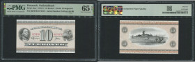 Denmark 10 Kroner 1970-71 - PMG 65 EPQ Gem Uncirculated
Pick 44ae.
