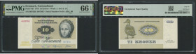 Denmark 10 Kroner 1976 - PMG 66 EPQ Gem Uncirculated
Pick 48f.