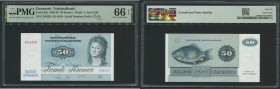 Denmark 50 Kroner 1992-93 - PMG 66 EPQ Gem Uncirculated
Pick 50j.