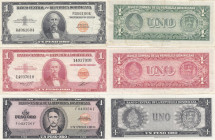 Dominican Republic 1 Peso 1957-65 (3)
Various condition. Sold as seen, no return. Pick 71,91,99.