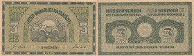 Estonia 3 Marka 1919
VF+. Pick 44.