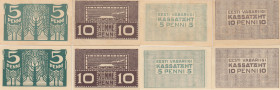 Estonia 5 & 10 penni 1919 (4)
AU. Pick 39,40.