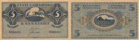 Estonia 5 Marka 1919 thin paper
VF. Pick 45.