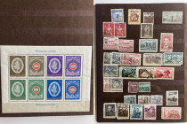 Collection of stamps - Various countries - Czechoslovakia, Bulgaria, Hungary, Switzerland etc (1 album)
7 two-sided sheets of stamps. Sold as seen, no...