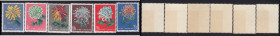 China People's Republic Stamps - 1961, Chrysanthemums (6)
Sold as seen, no returns. Mi.No. 583-588 China People's Republic