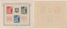 Czechoslovakia Stamp block - 1945, Miniature Sheet
Sold as seen, no returns. Mi.No. (Block 6) Czechoslovakia