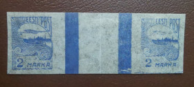 Estonia stamps Tallinn Skyline 2 Marka - gutter pair
Estonia 2 marka gutter pair
Tallinn Skyline. Sold as seen, no return.