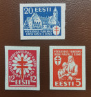 Estonia stamps proof Anti-Tuberculosis 5s, 12s, 20s (3)
Estonia proof Anti-Tuberculosis 5s,12s,20s. Sold as seen, no return.