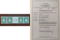 Estonia stamps Pirita proofs 5 senti 1936 - MNH horiz. gutter - cert. T. Löbbering
Estonia proofs 5s Pirita horizontal gutter pair
extrem rare (only f...