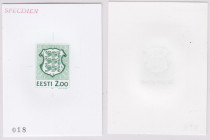 Estonia stamps, 2 Krooni, 1990 color PROOF ESSAY SPECIMEN MNH, Vello Kallas, 018
Sold as seen, no return