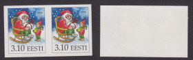 Estonia stamps, Christmas, 1998, Imperforate
Never sold over the counter. Printers test? Original paper with glue.