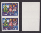 Estonia stamps, Christmas, 1998, Imperforate
Never sold over the counter. Printers test? Original paper with glue.