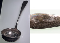 Estonia, Dorpat Silver Scoop-Sieve 1818 - Reinhold H. Eckert (1820-1847)
67.31g. 125mm. Rare!