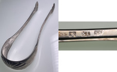 Estonia, Fellin (Viljandi) Old Silver Sugar tongs - Gottlieb Ferdinand Göbel (1820-1856)
58.30g. 150mm. Rare!