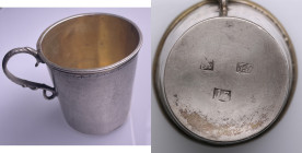 Estonia, Fellin (Viljandi) Small Silver Cup - Gottlieb Ferdinand Göbel (1820-1856)
44.57g. 50x50mm. Rare!