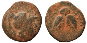 MYSIA. Miletopolis. 2nd-1st centuries BC. Ae (bronze, 4.87 g, 19 mm). Helmeted head of Athena right. Rev. MIΛΗΤΟΠOΛITΩN Double-bodied owl standing fac...