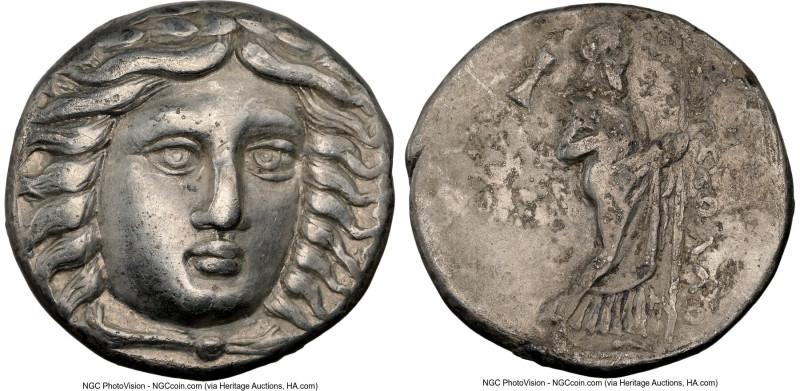 SATRAPS OF CARIA. Maussollus (c.377-352 BC). AR tetradrachm (24mm, 14.79 gm, 12h...