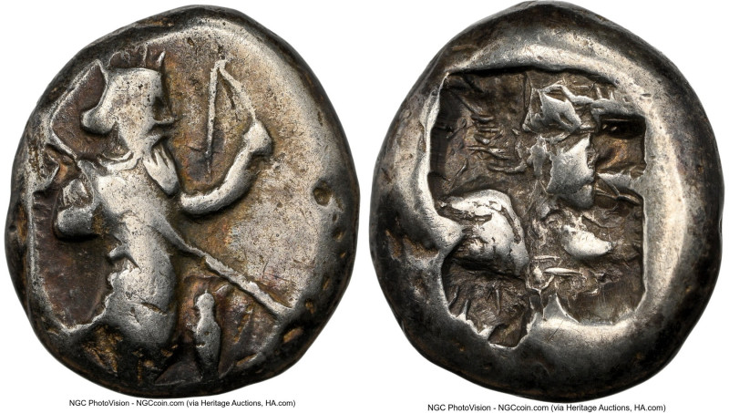 ACHAEMENID PERSIA. Xerxes II-Artaxerxes III (ca. 400-340 BC). AR siglos (16mm). ...