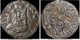 Lucca. Republic Grosso ND (c. 1550) XF45 NGC, Varesi-171. SANCTVS VVLTVS Crowned head half left / CAROLVS IMPERATOR within circle L V C A in quatrefoi...