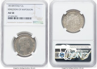 Kingdom of Napoleon. Napoleon 2 Lire 1814-M AU58 NGC, Milan mint, KM-C9.1. Mintage: 3,100. Last year of type. HID09801242017 © 2023 Heritage Auctions ...