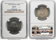 Carlos I 500 Reis 1892 MS64 NGC, Lisbon mint, KM535, Gomes C1-11. HID09801242017 © 2023 Heritage Auctions | All Rights Reserved