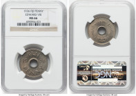 British Colony. Edward VIII Pair of Certified Assorted Issues NGC, 1) Fiji: Penny 1936 - MS66, London mint, KM6. One year type. 2) British West Africa...