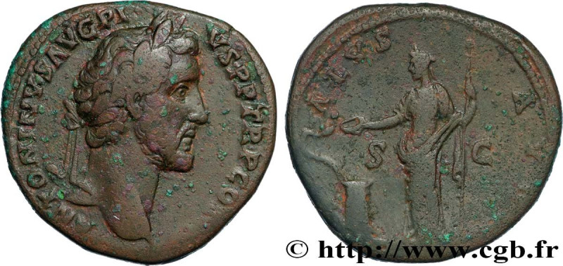 ANTONINUS PIUS
Type : Sesterce 
Date : 147 
Mint name / Town : Rome 
Metal : cop...