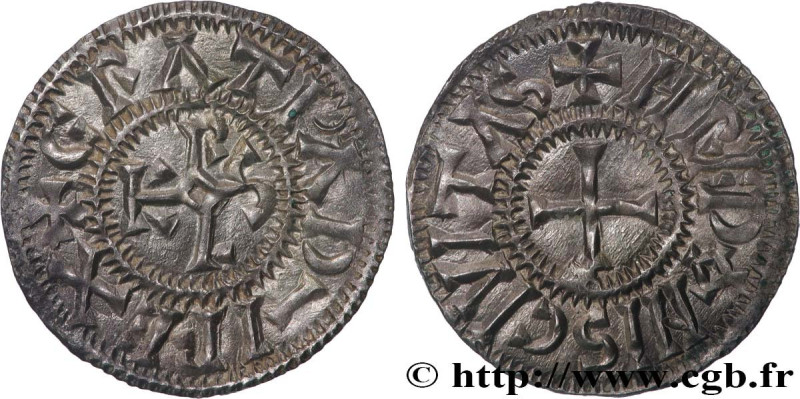 CHARLES II LE CHAUVE / THE BALD
Type : Denier 
Date : c. 864-875 
Date : n.d. 
M...